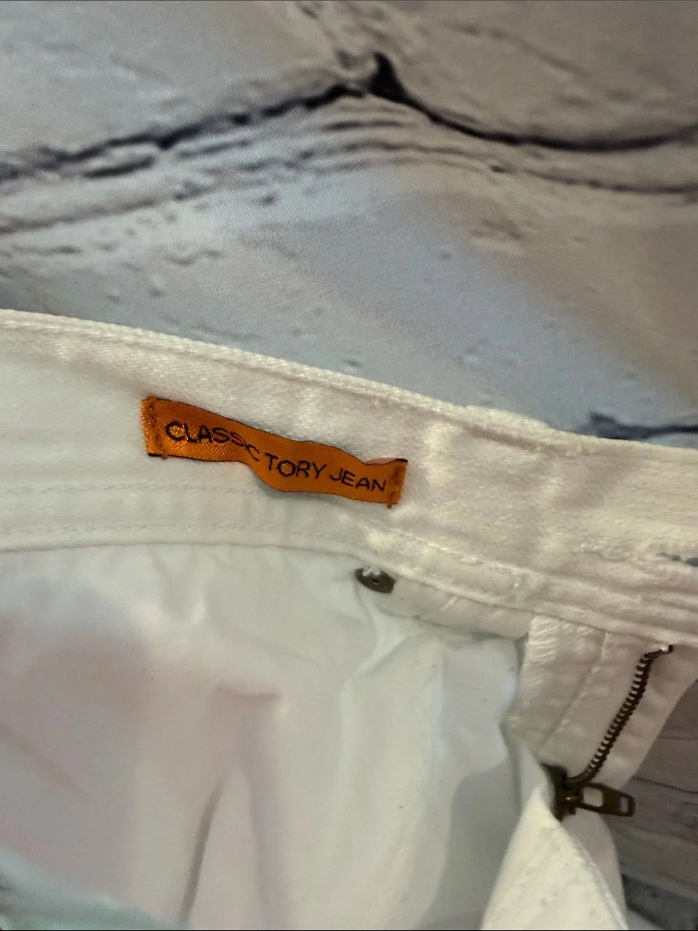 Tory Burch White Distressed Bootcut Jeans Size 27 Excellent Condition